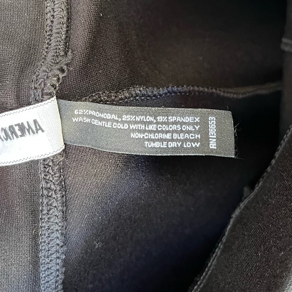 American Giant Black Ponte Kick Flare Pant Sz 2 - Picture 6 of 16